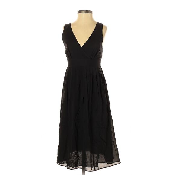 Theory Dresses & Skirts - Theory Black Y2K Silk Blend Casual Midi Dress - Size 0 Minimalist LBD - USA Made
